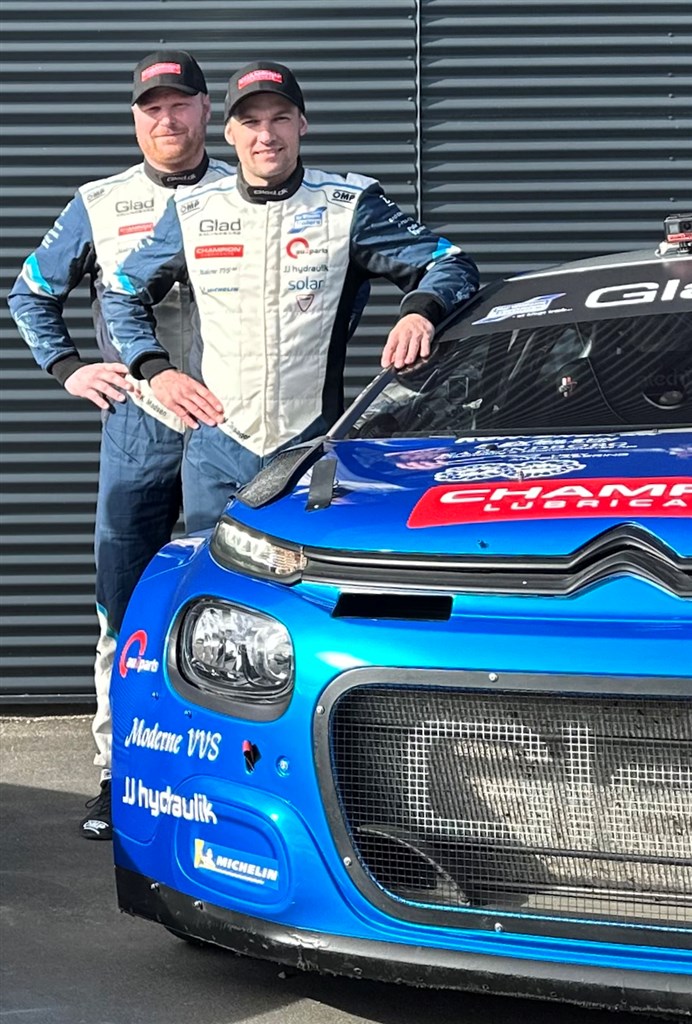 Favoritter til at vinde Rally Midtsjælland: Kenneth Madsen og Mads Dalsager i Citroën C3 Rally 2.
(Foto: Glad Sport)